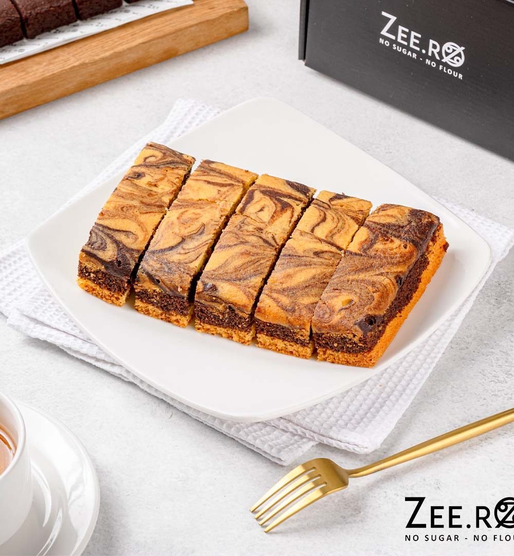 Zeero Almond Marble Cake
