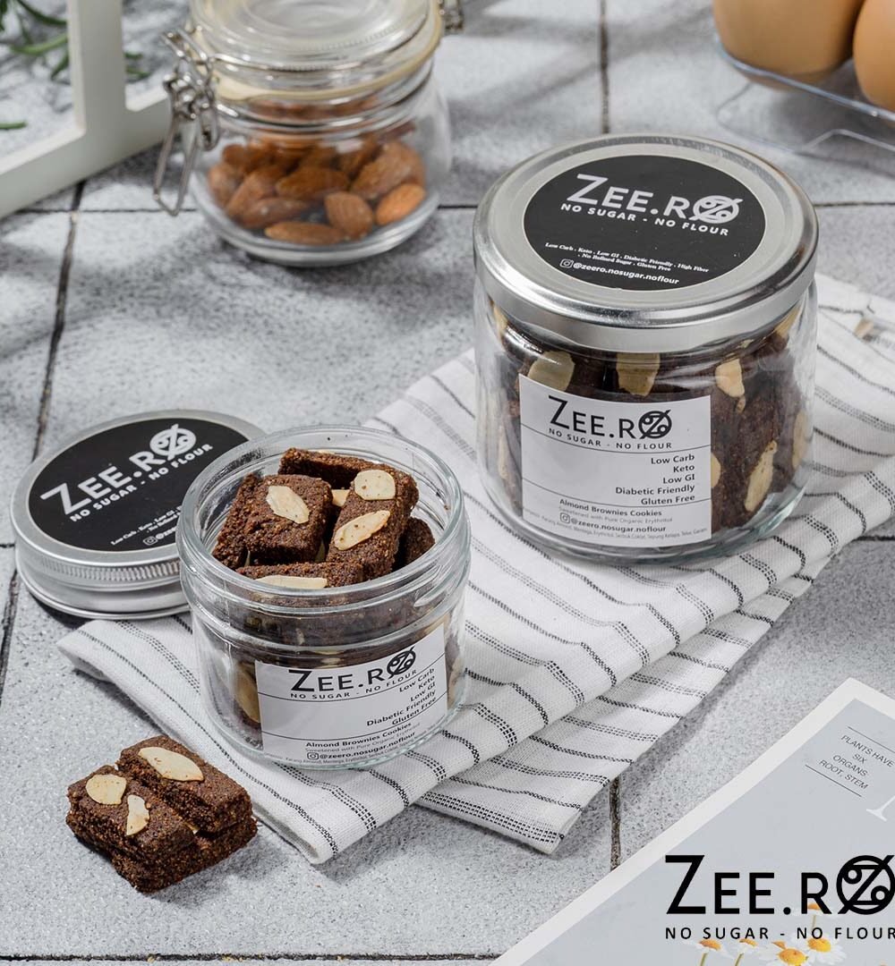 Zeero Almond Brownies Cookies