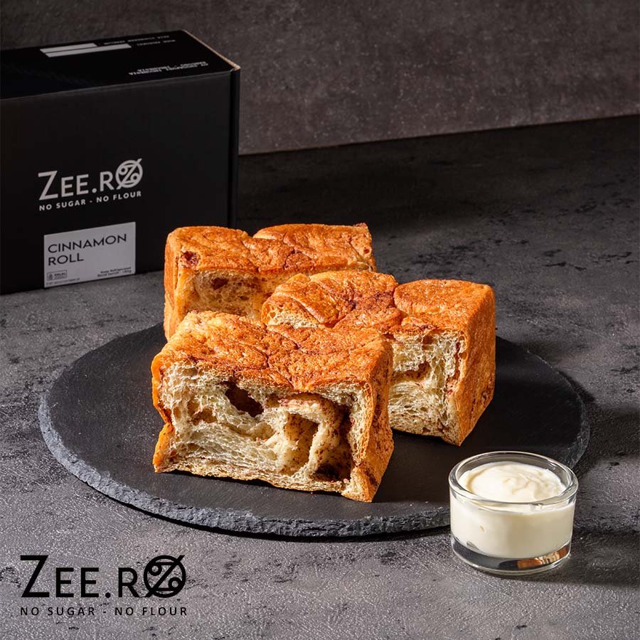 Zeero Cinnamon roll with Cheese topping / No Sugar / No flour /
