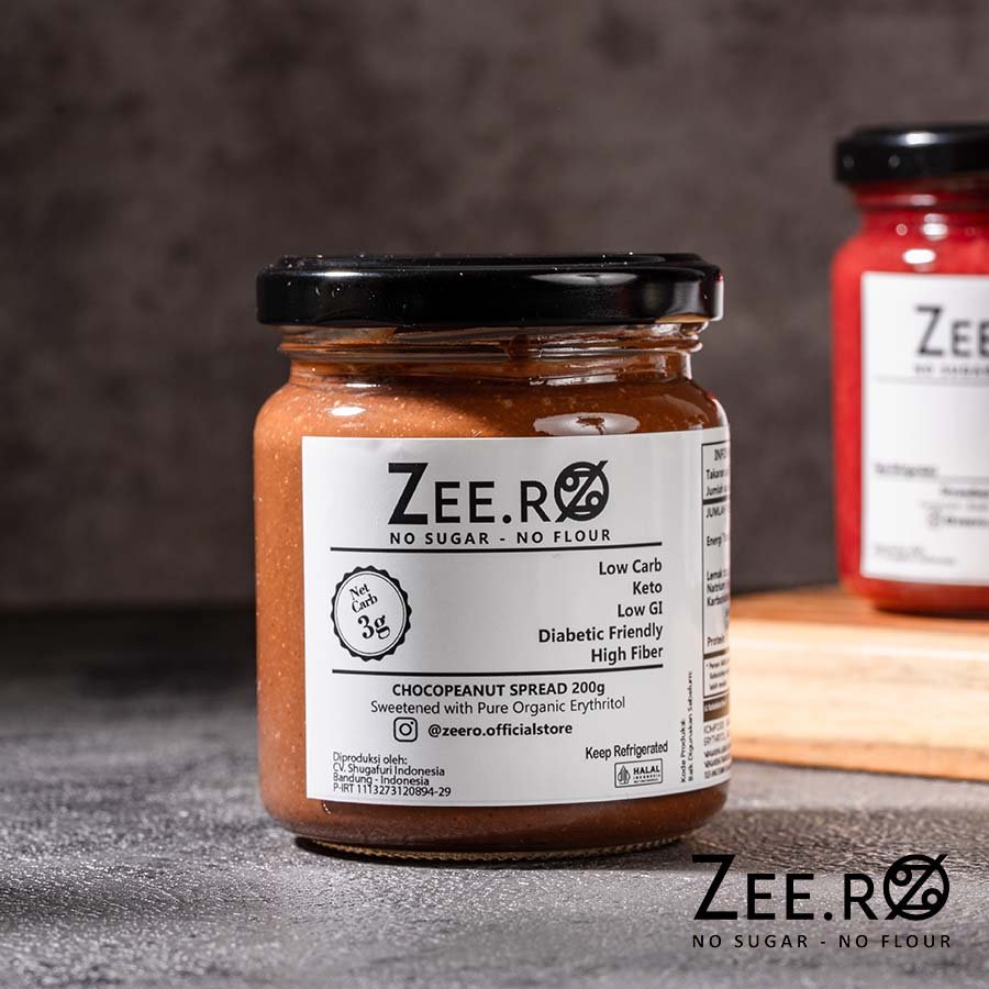 Zeero Choco Peanut Spread , No Sugar, Natural, No Preservative