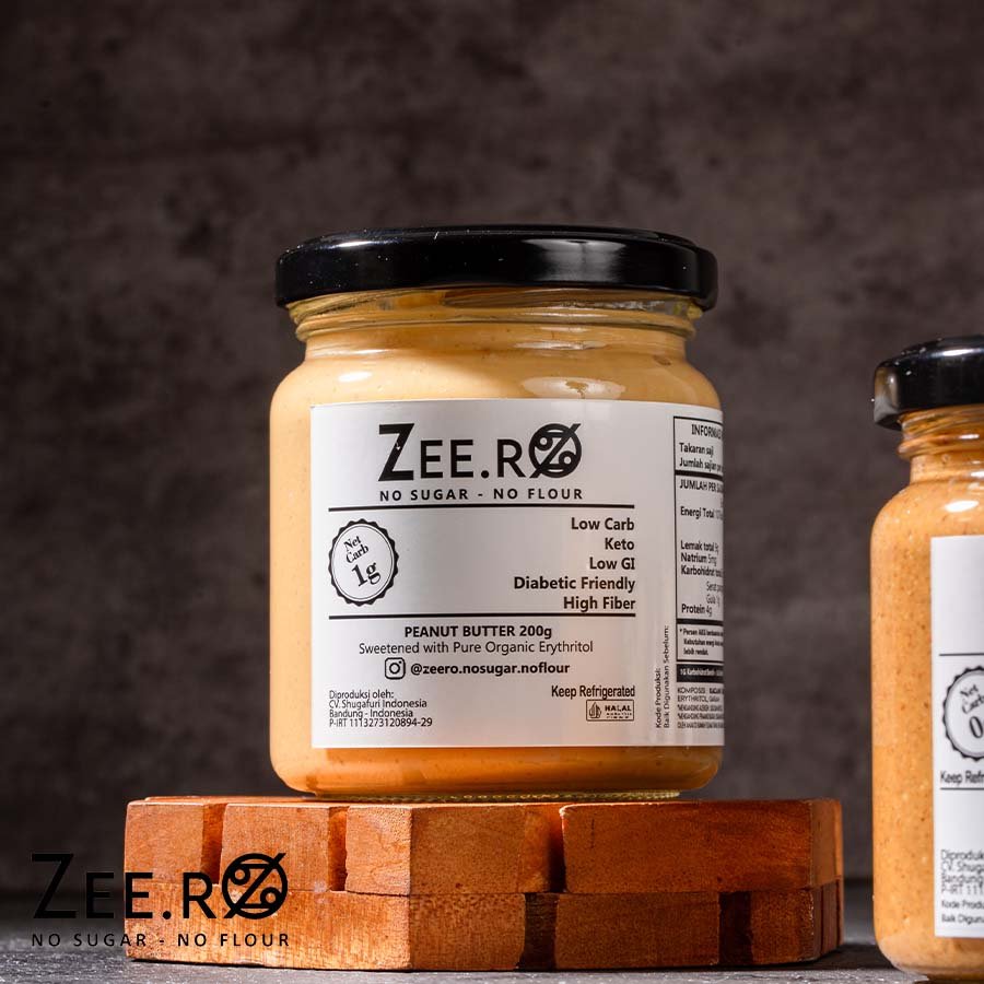 Zeero Peanut Butter, No Sugar, Natural, No Preservative