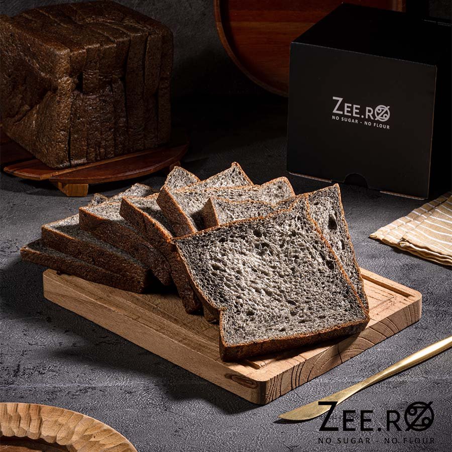 Zeero Black Sesame Bread Dairy Free / low carb / low fat / KETO / diabetic friendly
